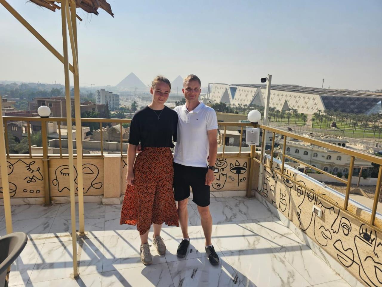 Topview Pyramids And Museum Nazlet el Simman Ngoại thất bức ảnh